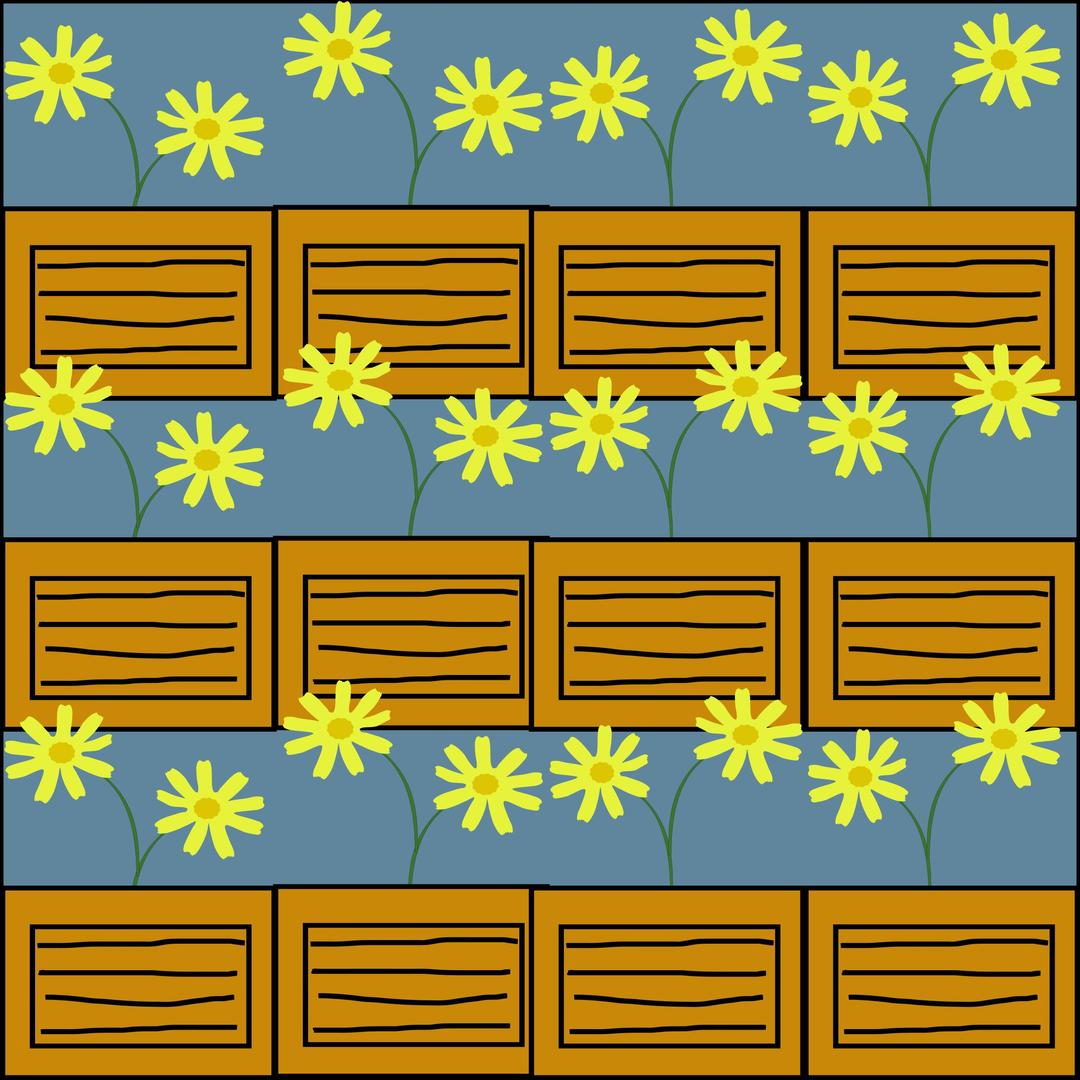 yellow flower pattern png transparent