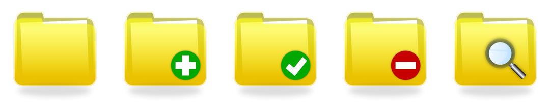 Yellow Folder Icons png transparent