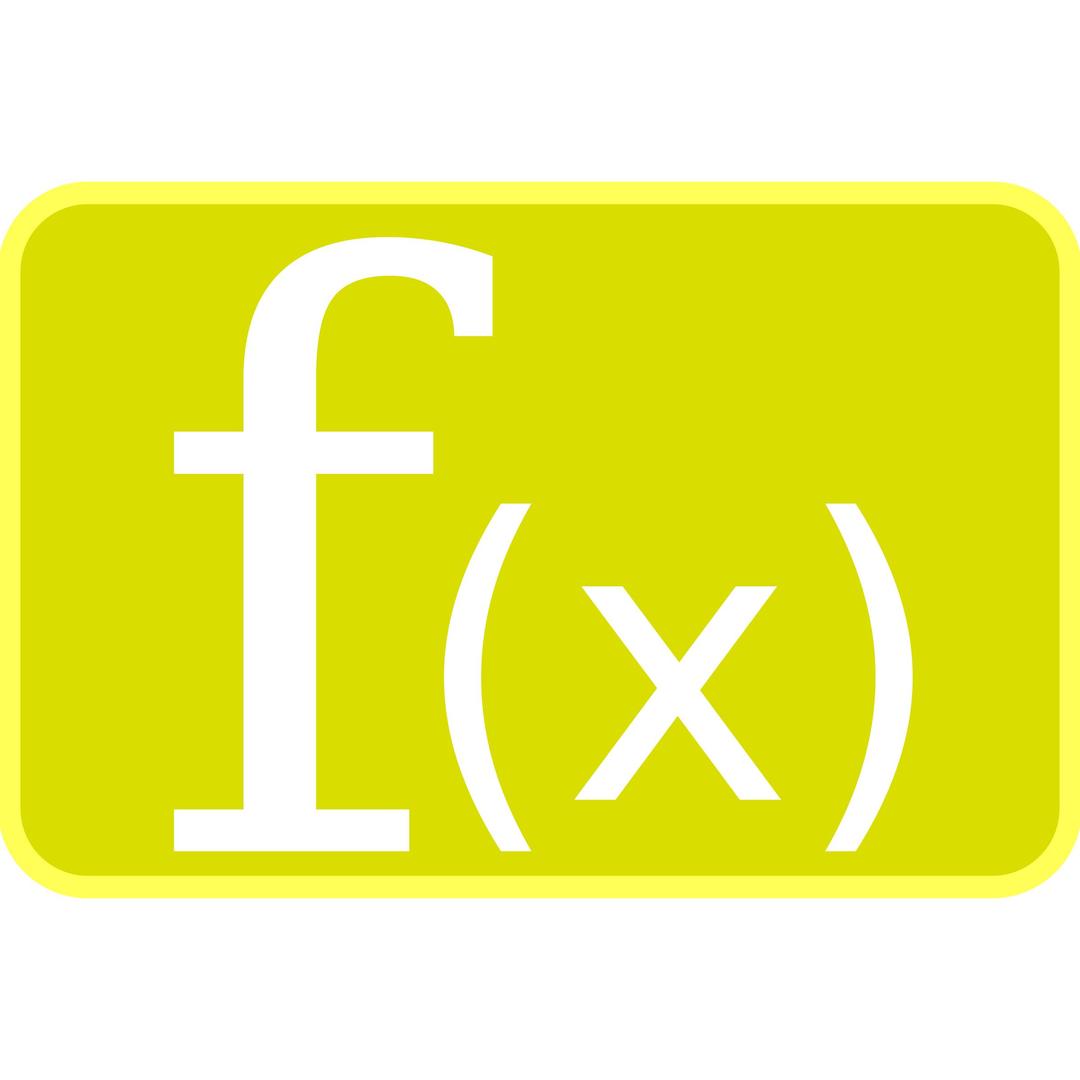 Yellow Function Icon 2 png transparent