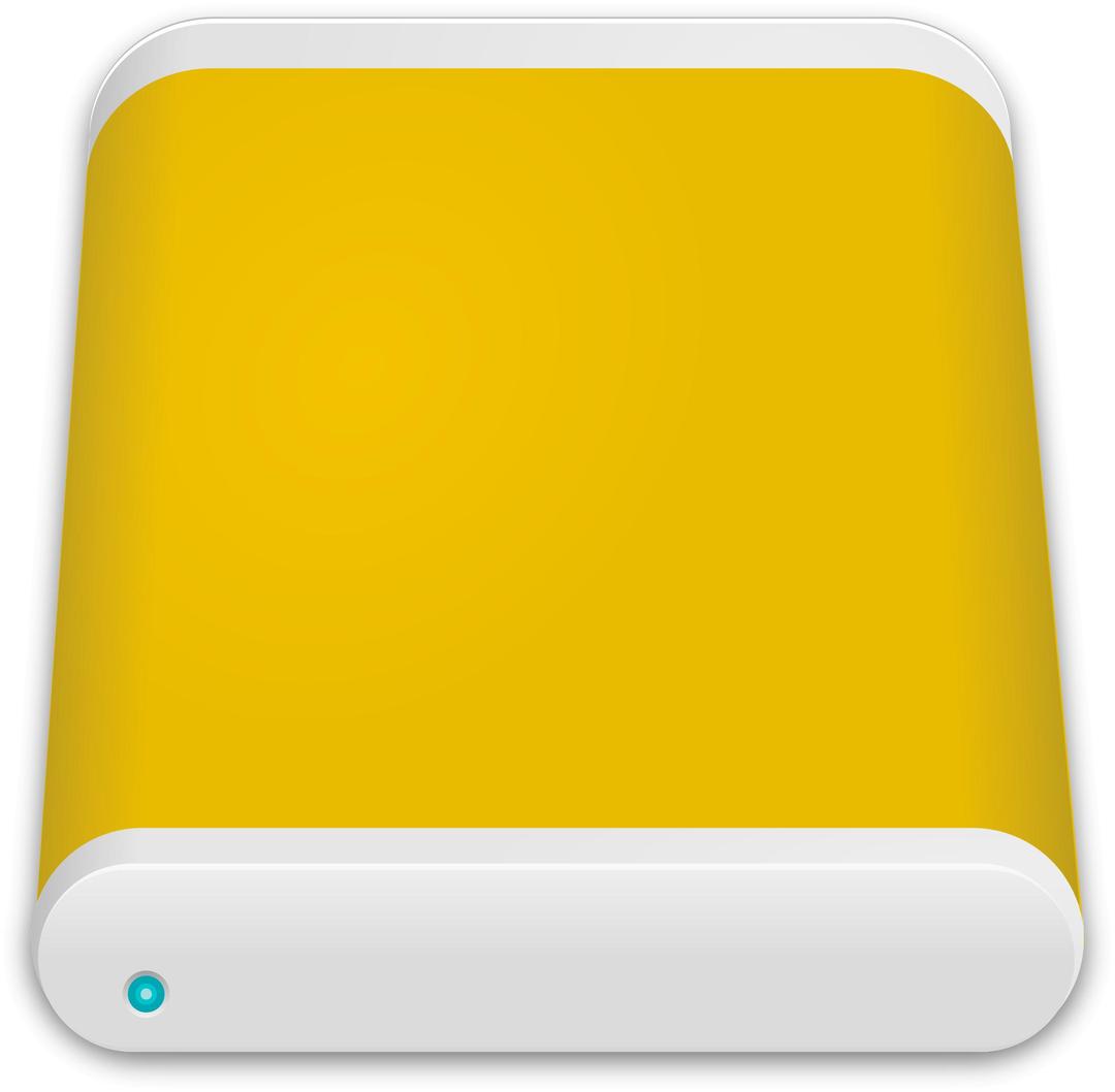 Yellow Hard Drive Icon png transparent