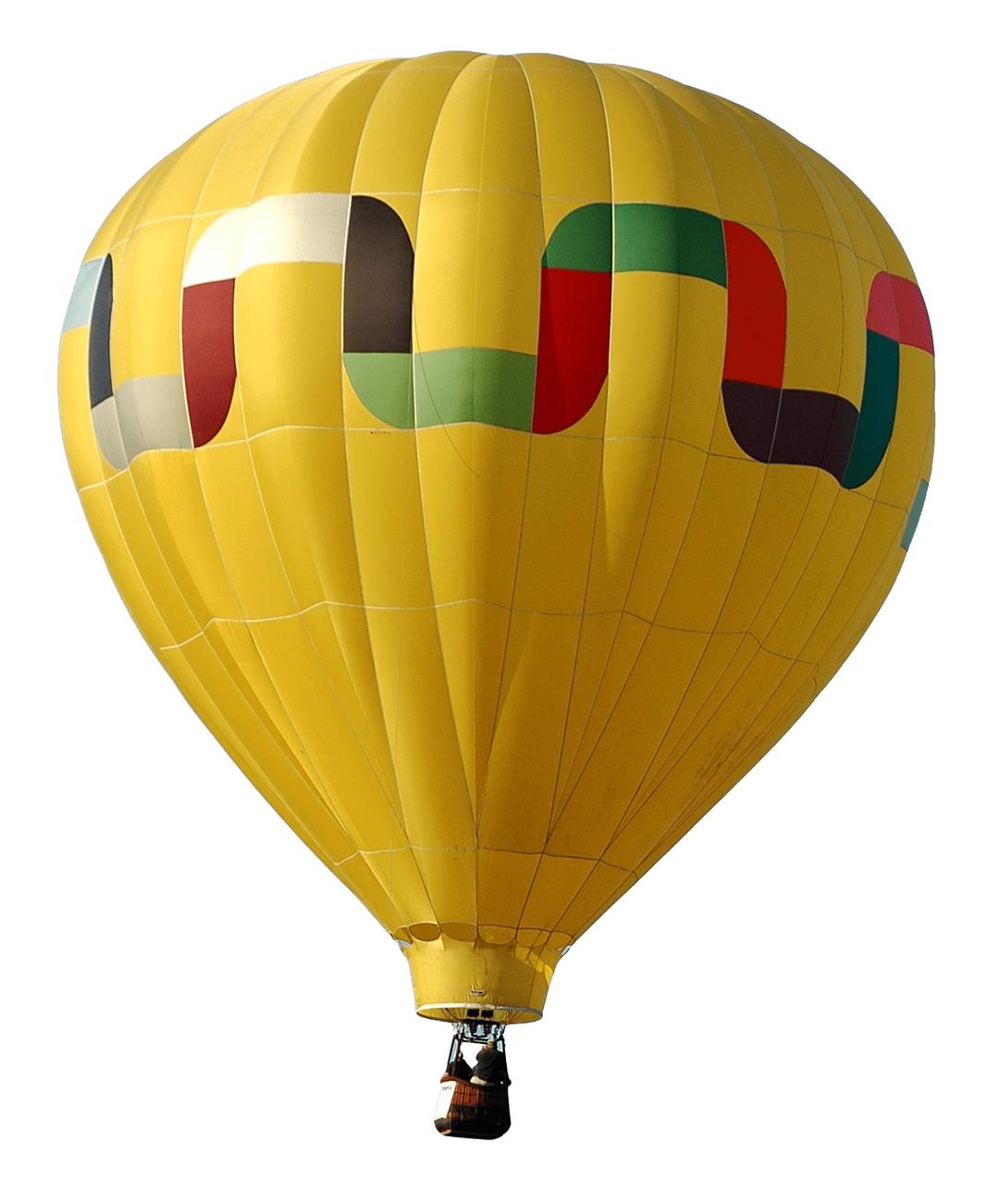 Yellow Hot Air Balloon png transparent