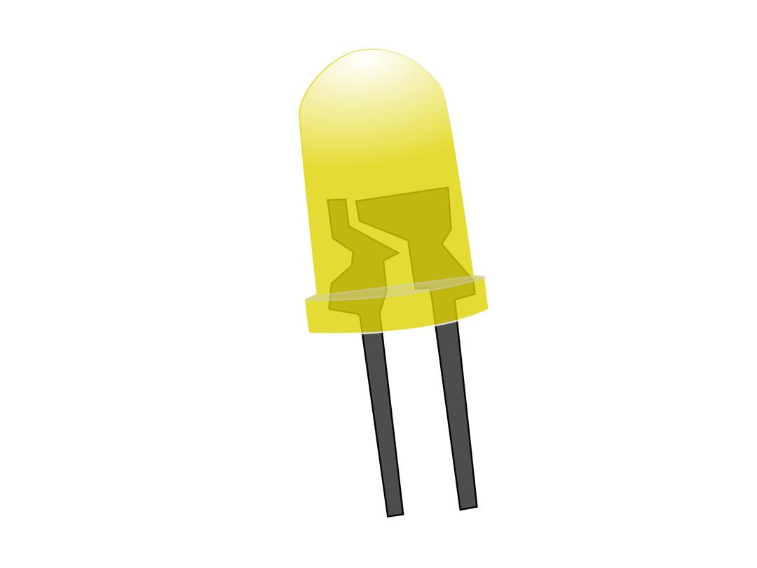 Yellow LED Lamp (Off) png transparent