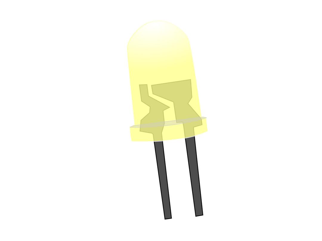 Yellow LED Lamp (On) png transparent