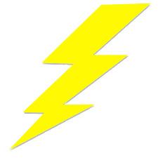 Yellow Lightning Bolt png transparent