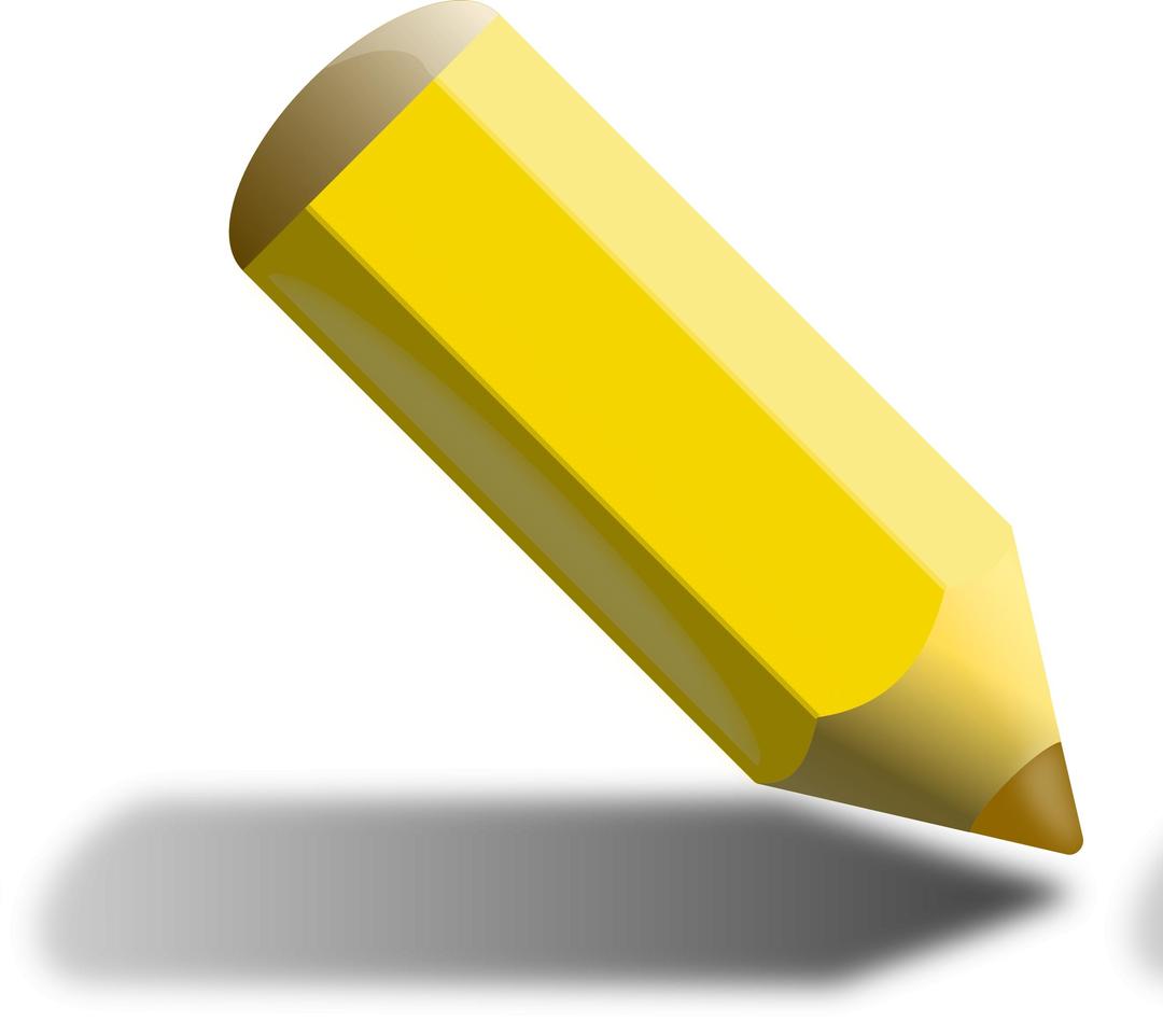 Yellow pencil png transparent