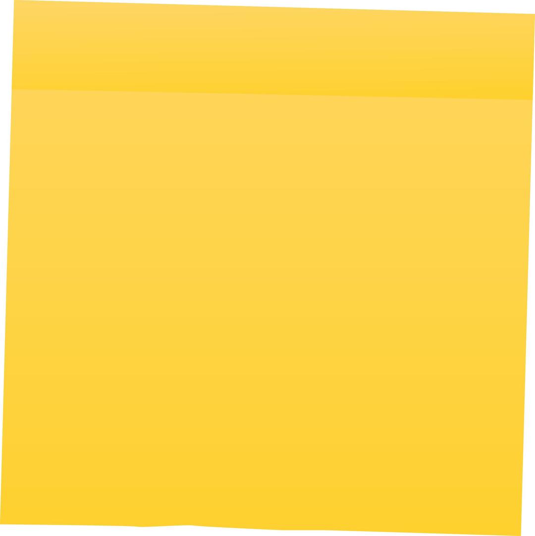 Yellow Post It Note png transparent