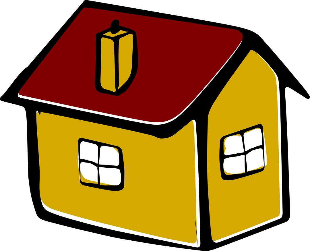 Yellow shed png transparent