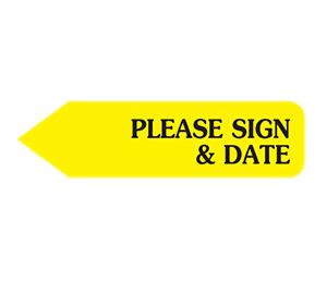 Yellow Sign & Date Arrow png transparent