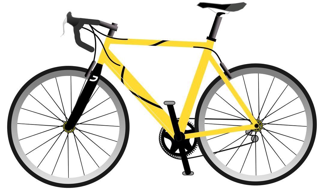 Yellow Speed Bike png transparent