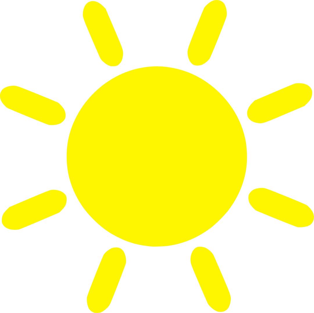 Yellow Sun icon png transparent