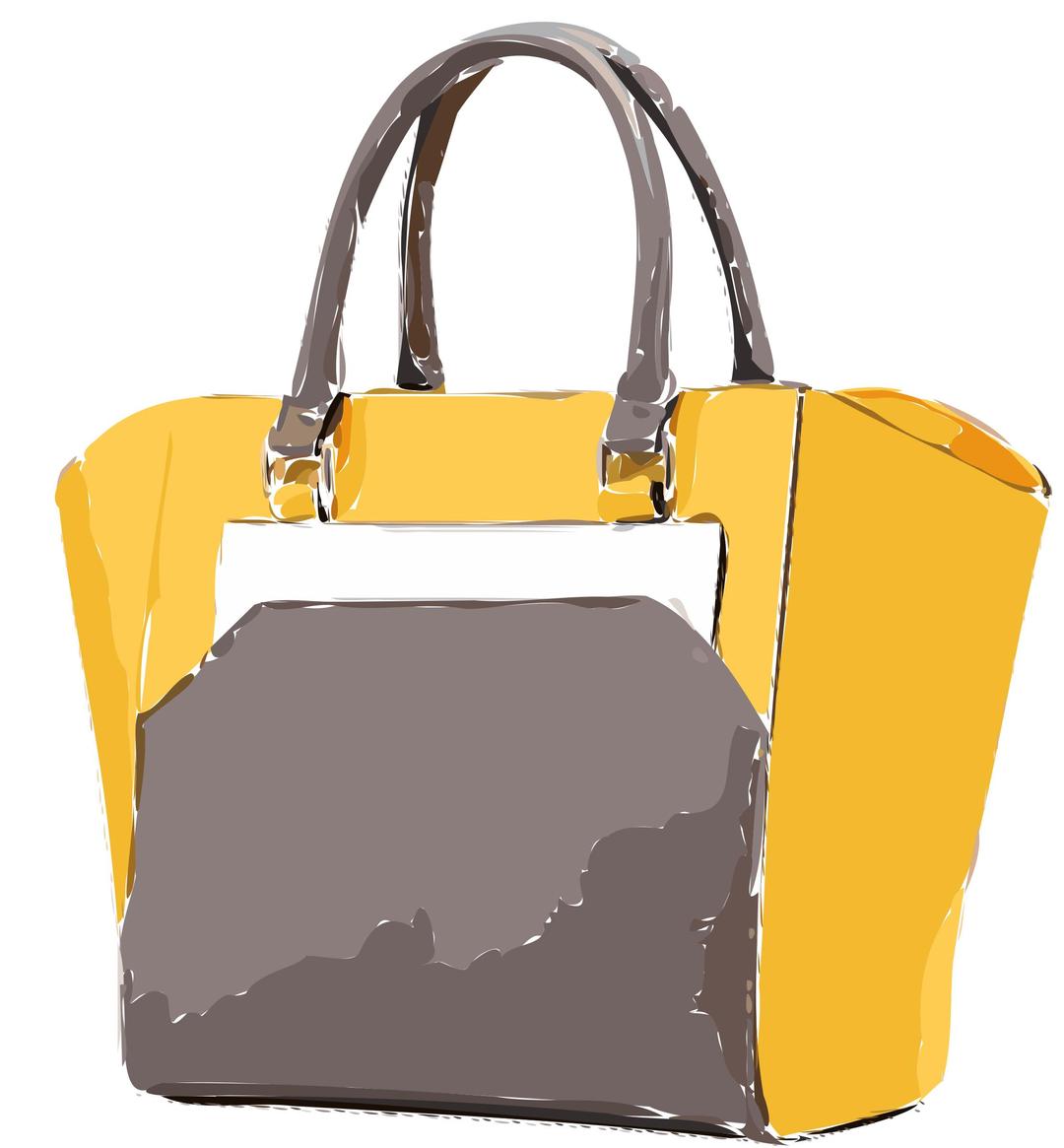 Yellow Tan Leather Leather Bag png transparent