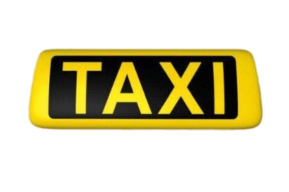 Yellow Taxi Sign png transparent