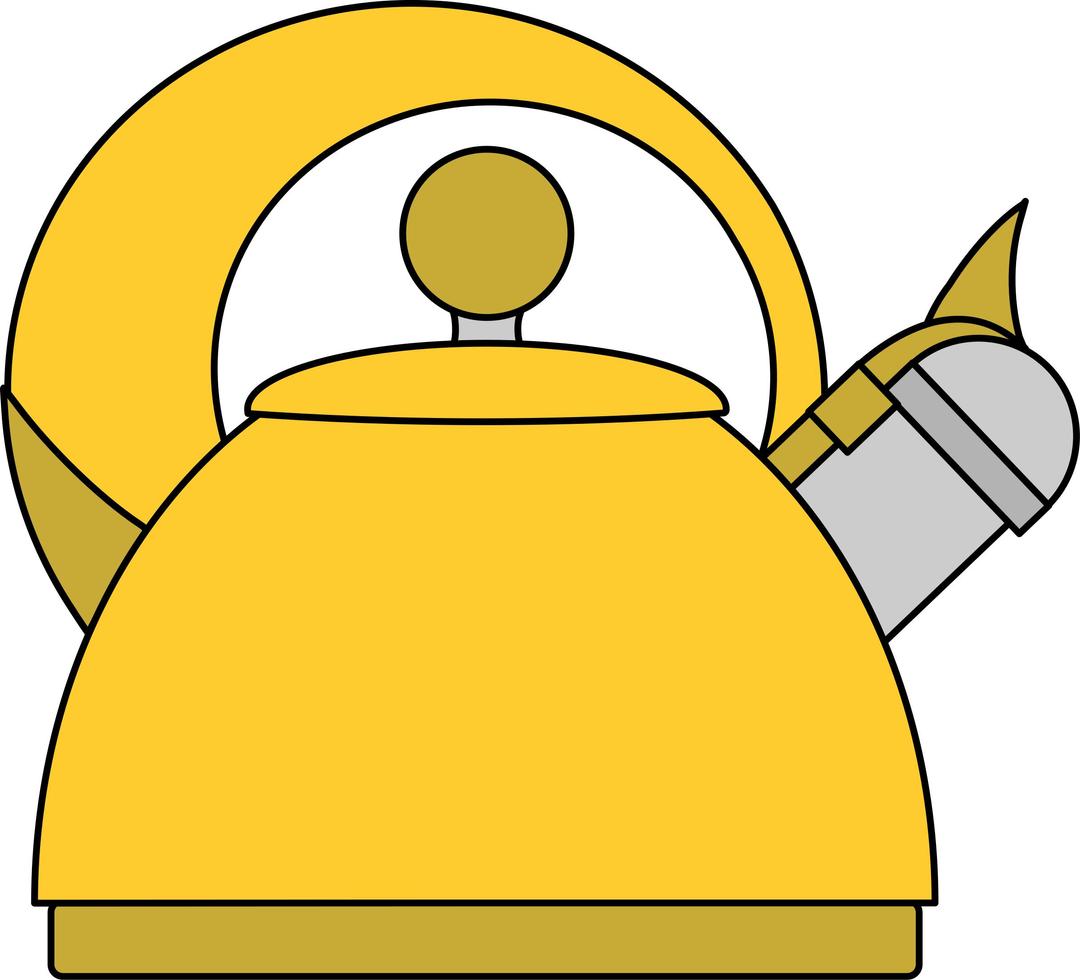 Yellow teapot png transparent