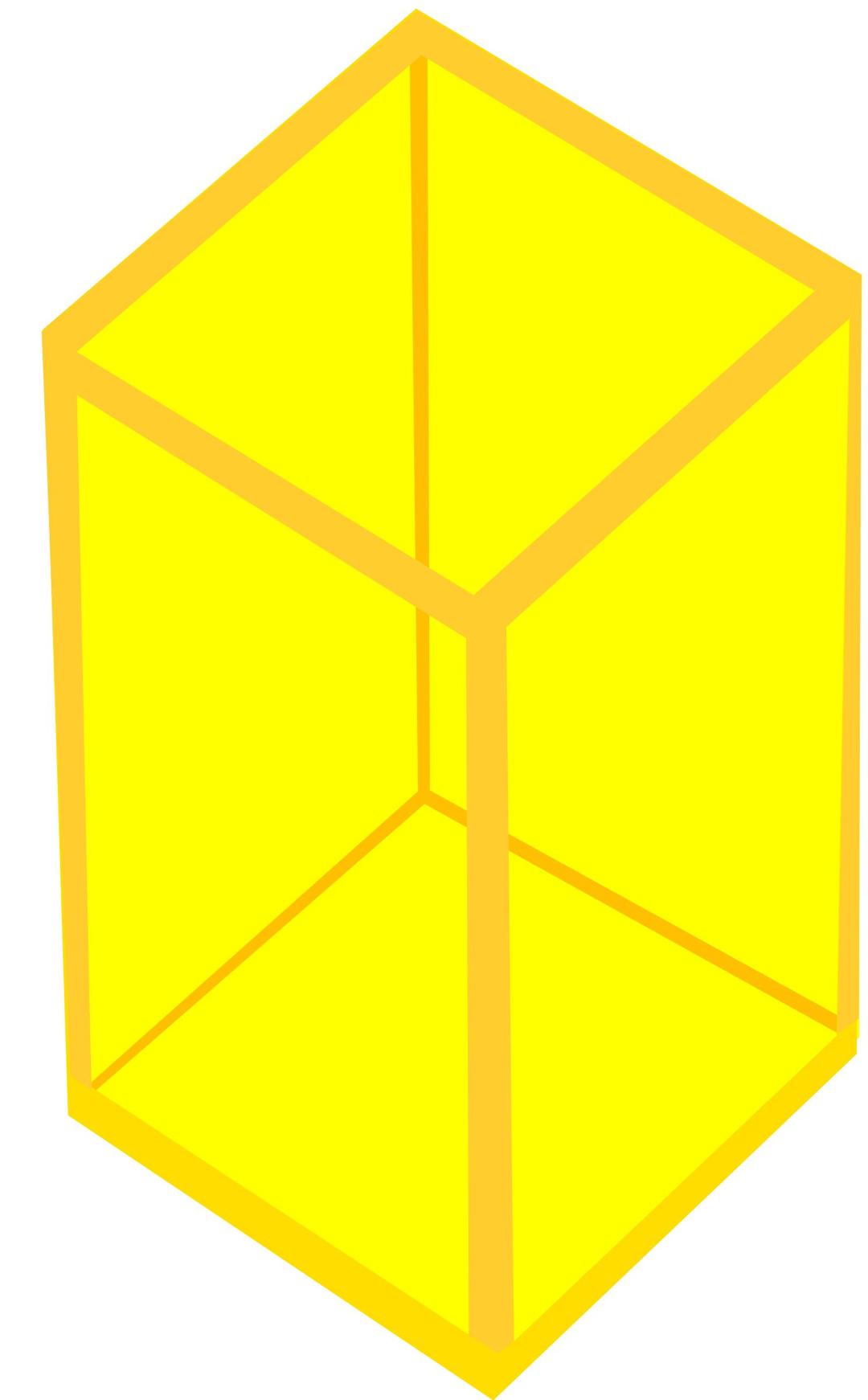 Yellow Transparent Cube png transparent