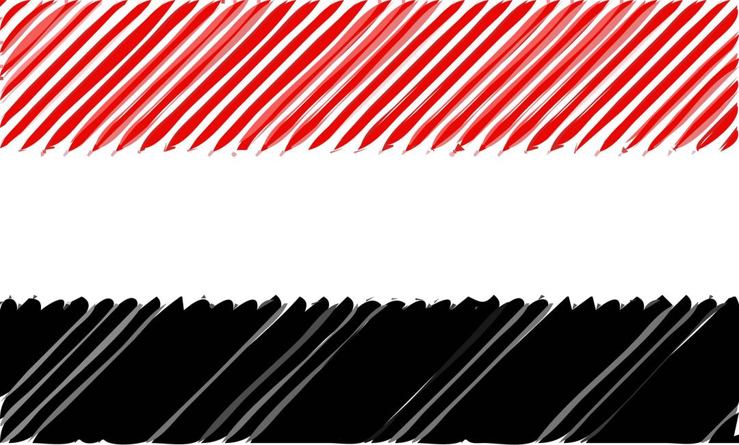 Yemen flag linear png transparent