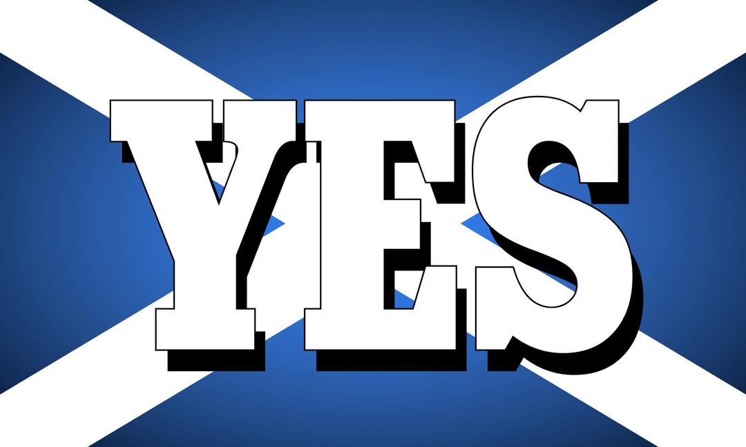 Yes to an independent Scotland png transparent
