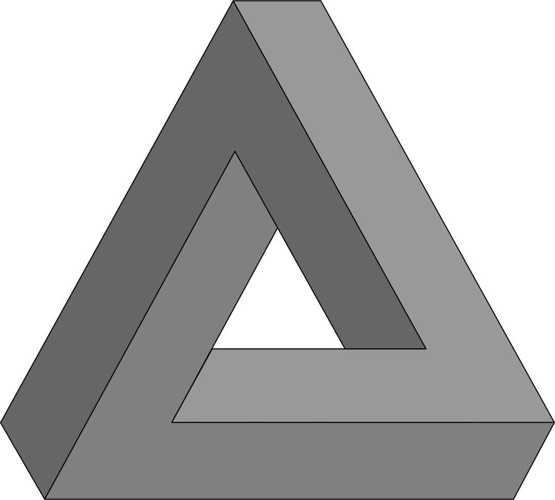 Yet another impossible triangle png transparent