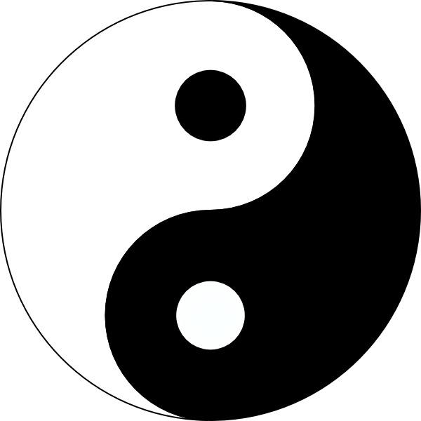 Ying Yang Tattoo Simple png transparent
