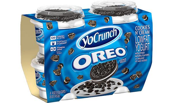 YoCrunch Oreo Cookies Pieces Lowfat Yogurt png transparent