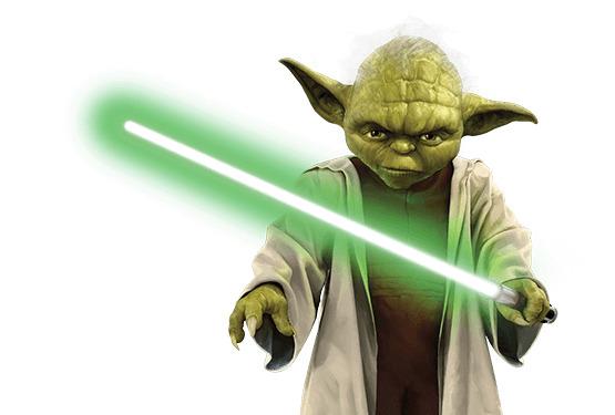 Yoda Lightsaber png transparent
