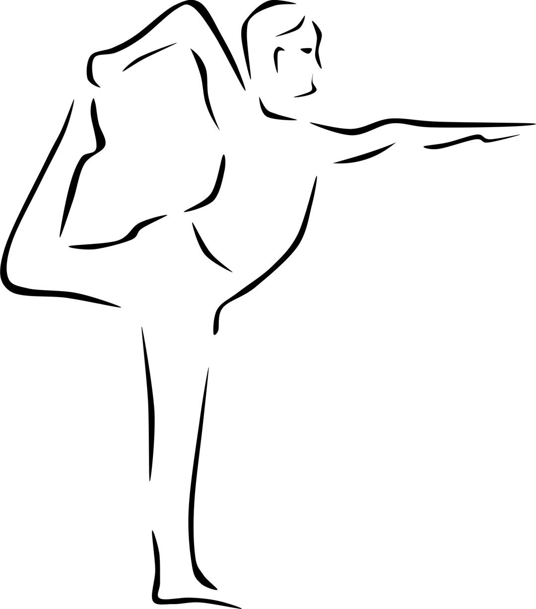 Yoga Poses (stylized) png transparent