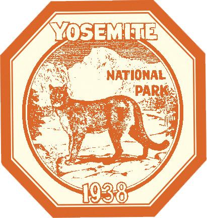 Yosemite National Park Vintage png transparent