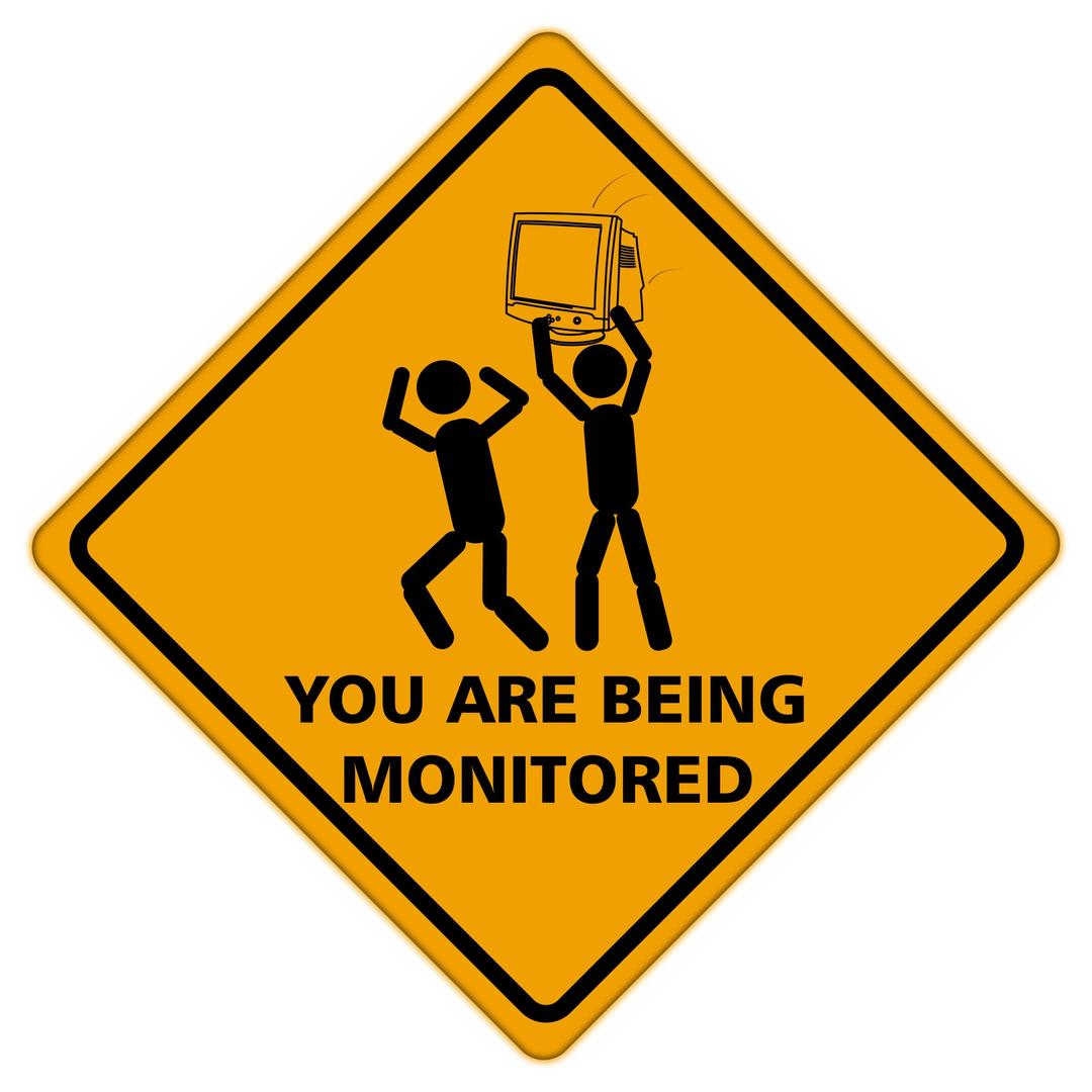 You Are Being Monitored png transparent