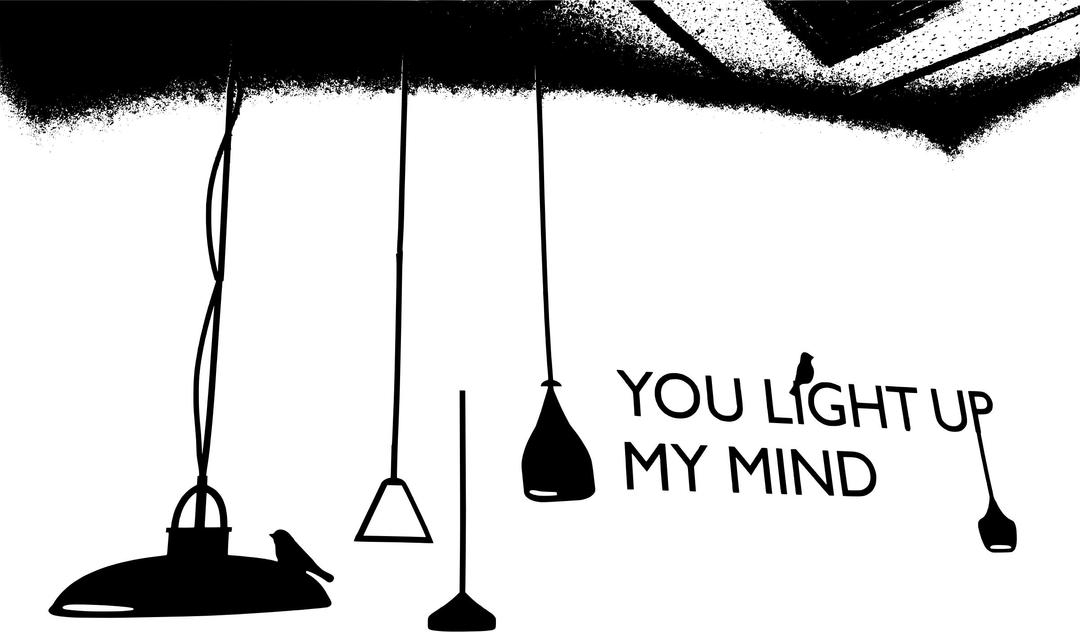 You light up my mind png transparent