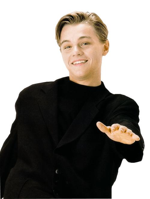 Young Leonardo Di Caprio png transparent