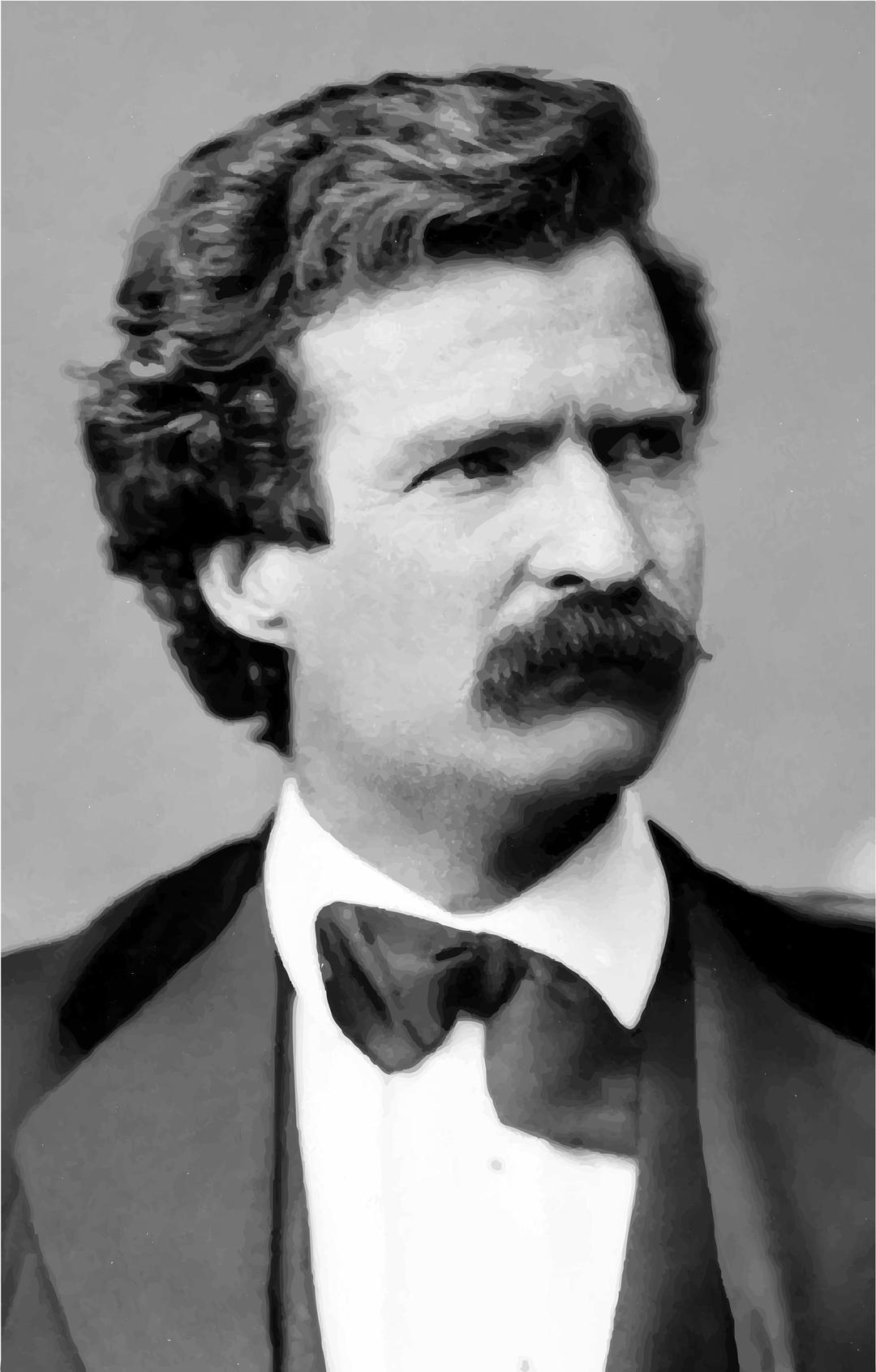 Young Mark Twain Portrait Feb 7 1871 png transparent