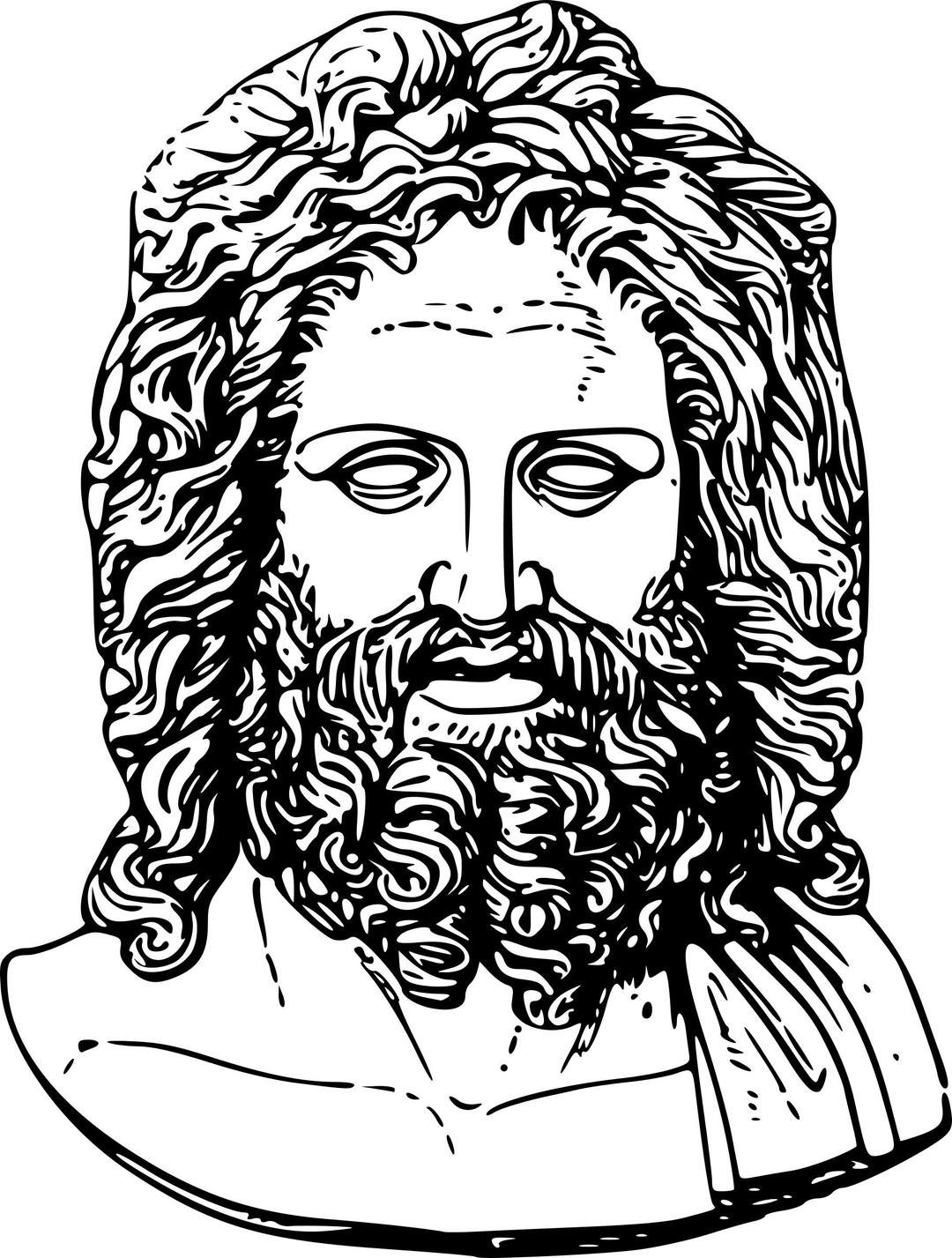Zeus head png transparent