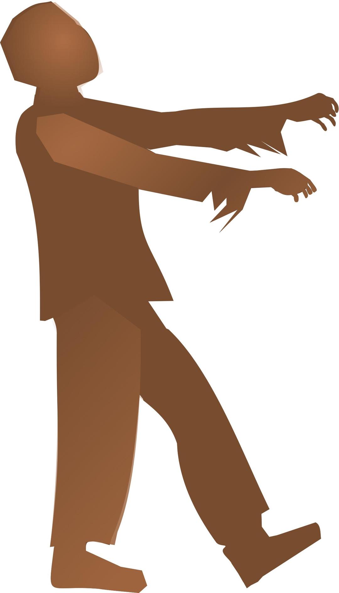 Zombie Silhouette 2 png transparent