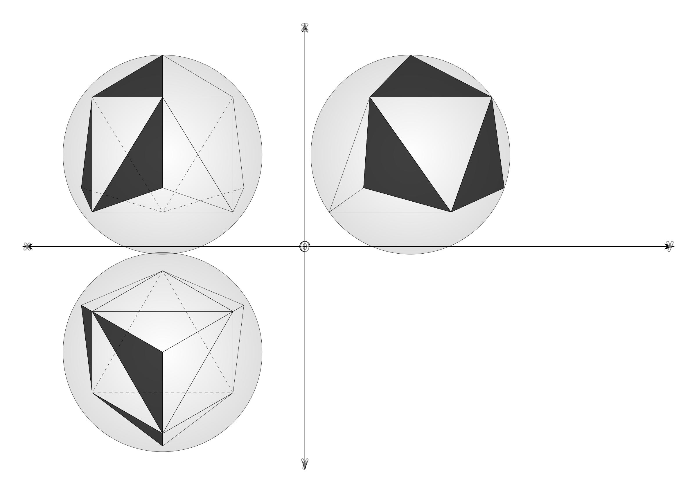 from tetrahedron to geodesic dome frequncy icons