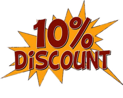 10% Discount png