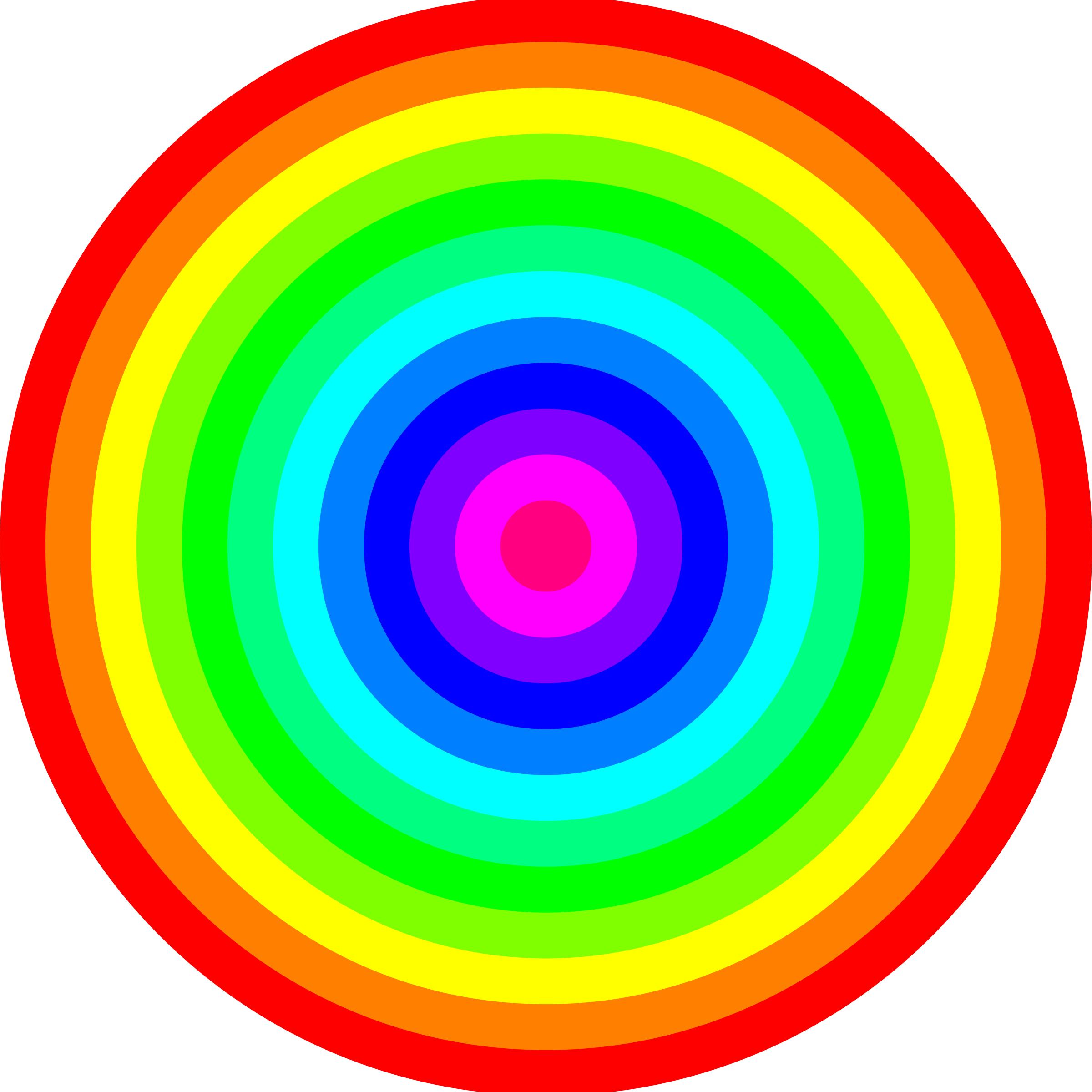 12 color rainbow circles png