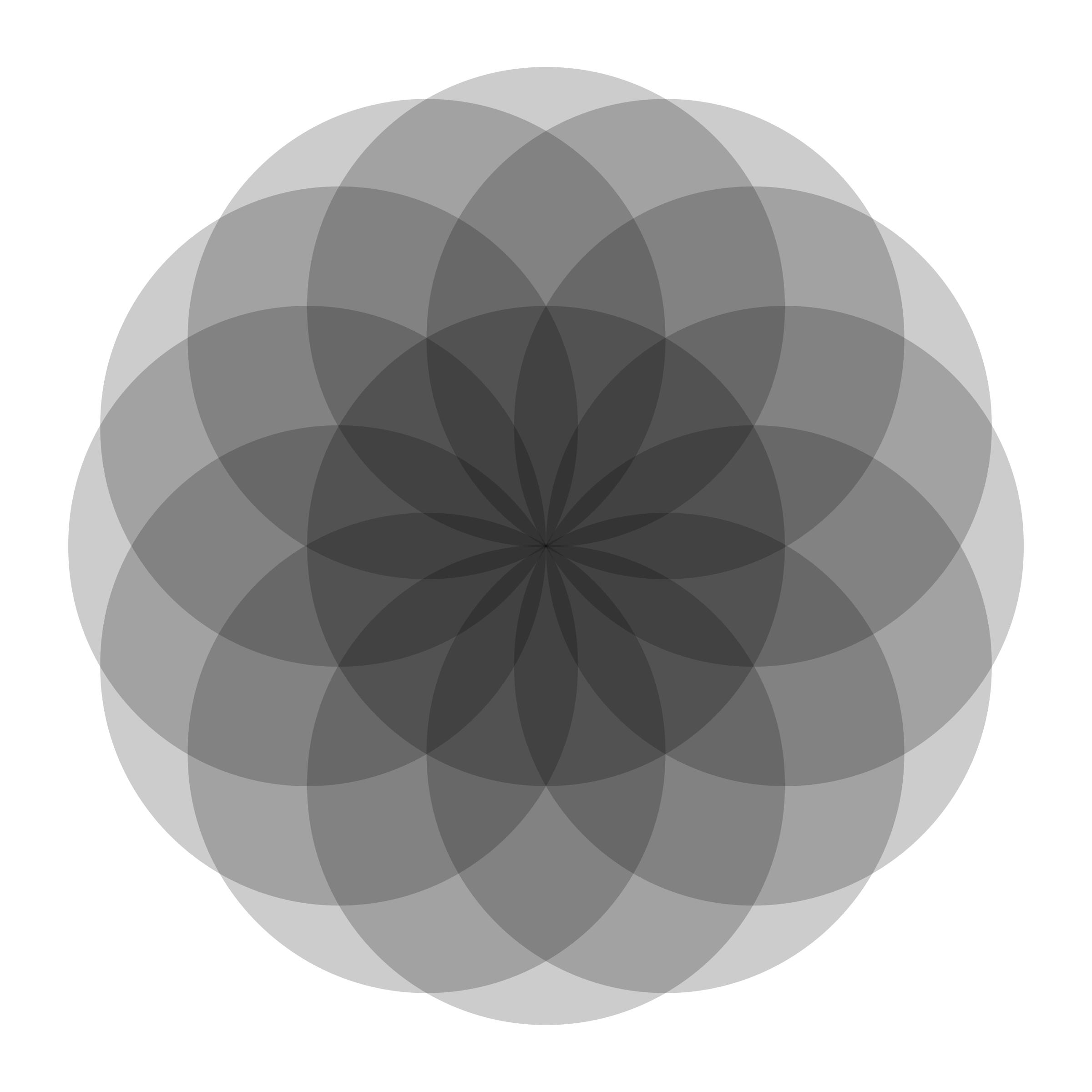 13 black transparent circles png