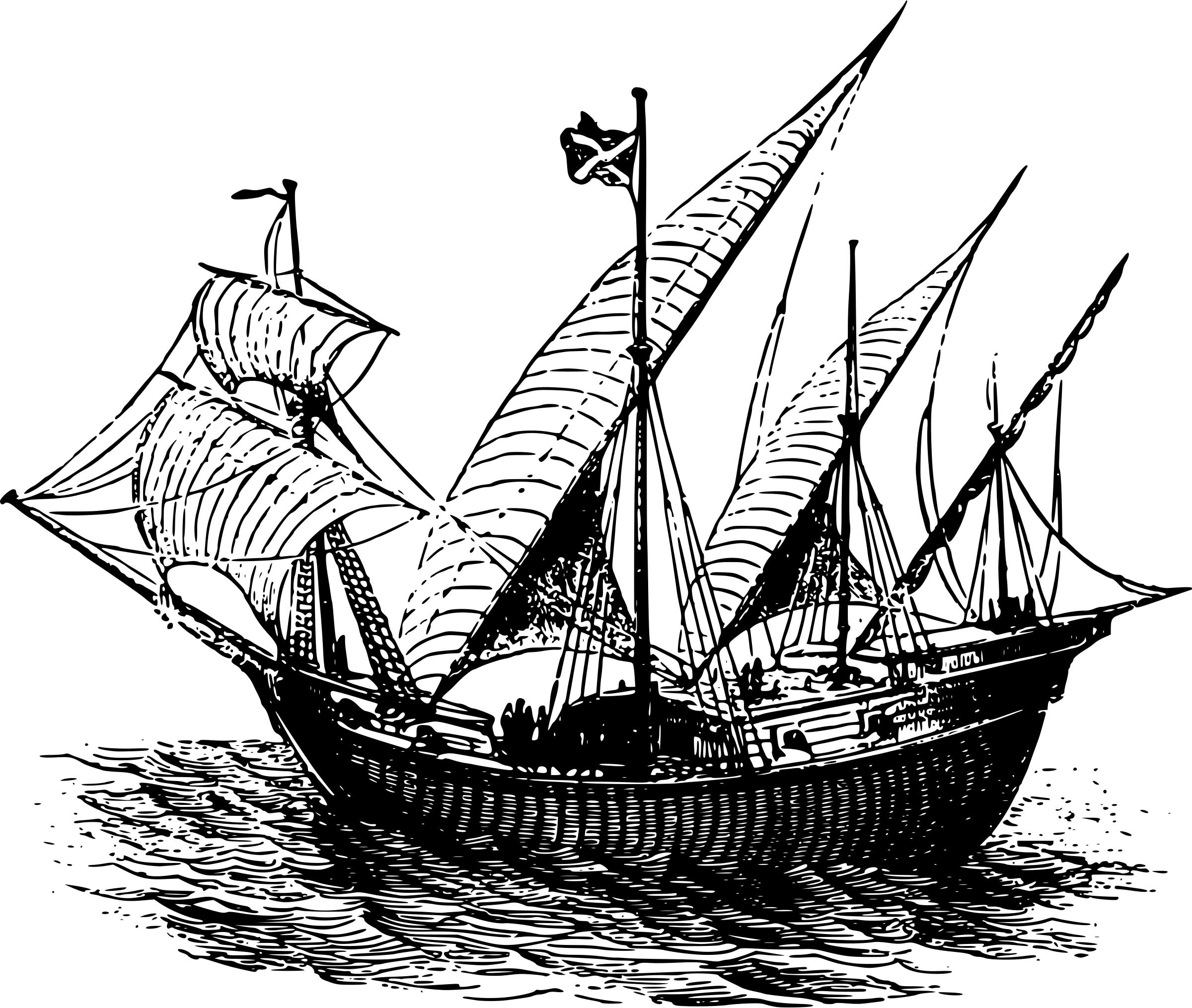 14th century ship png