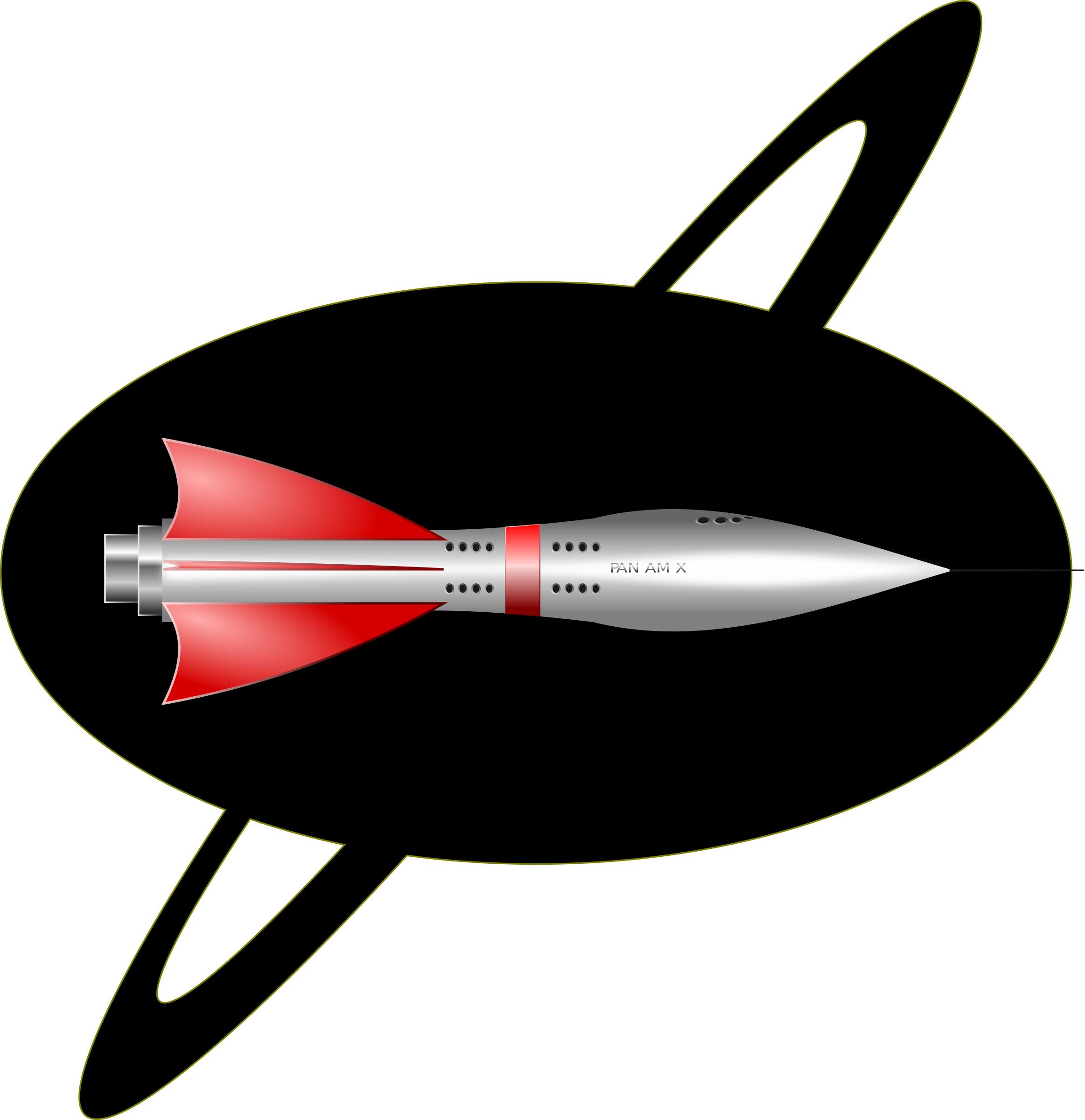 1950's Rocket Ship  png