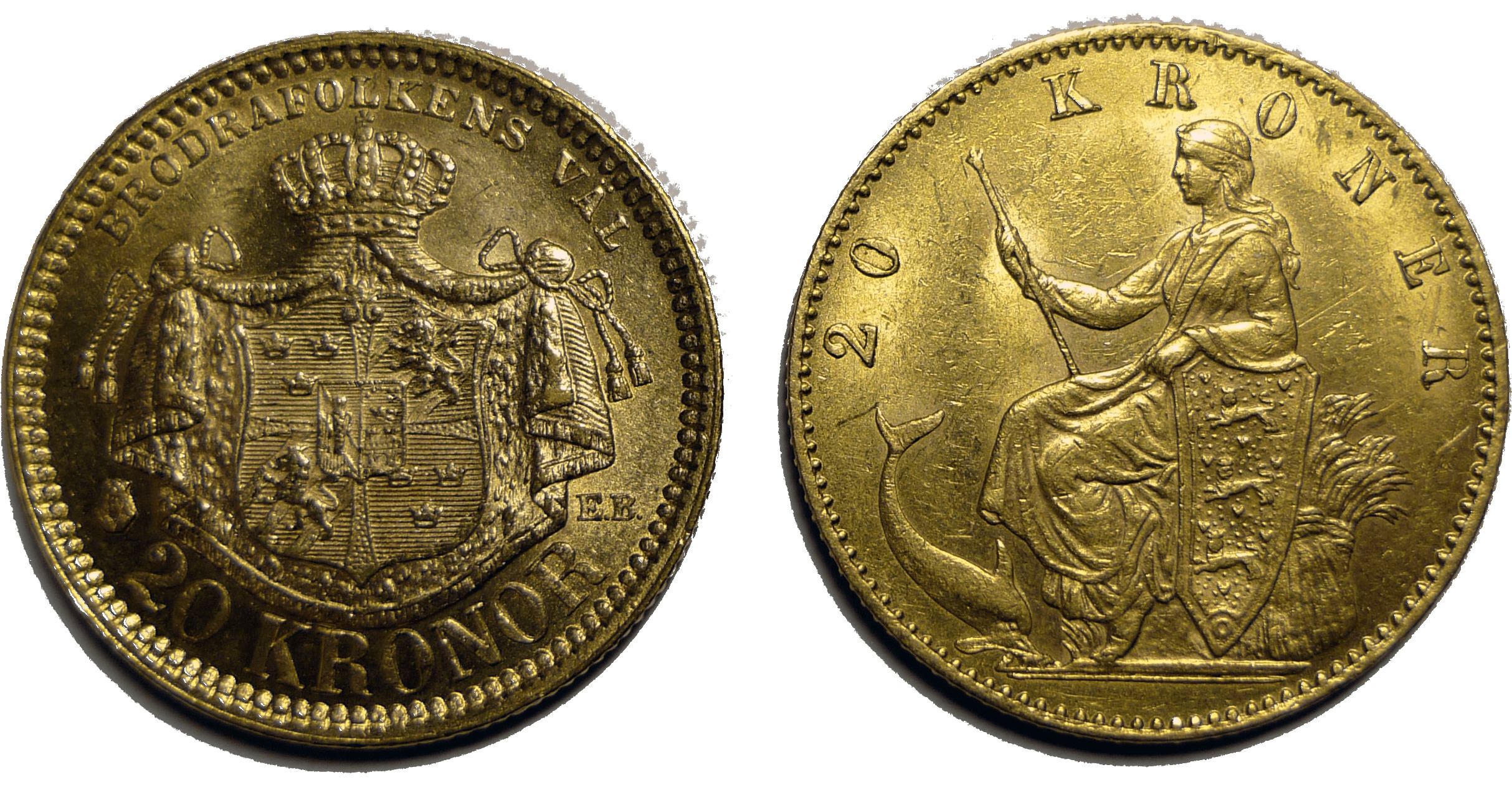20 Kronor Gold Coins icons