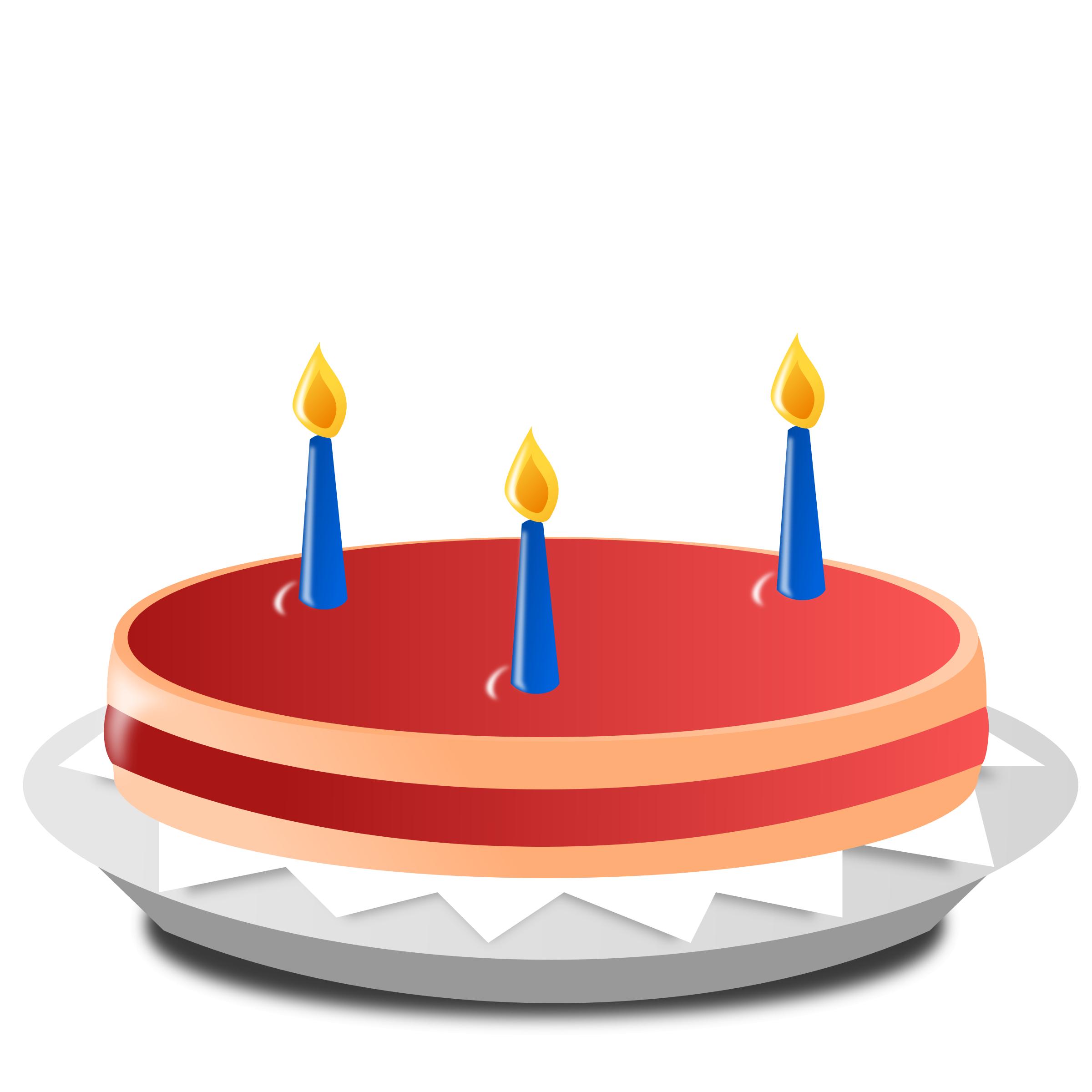 3 Candle Cake png