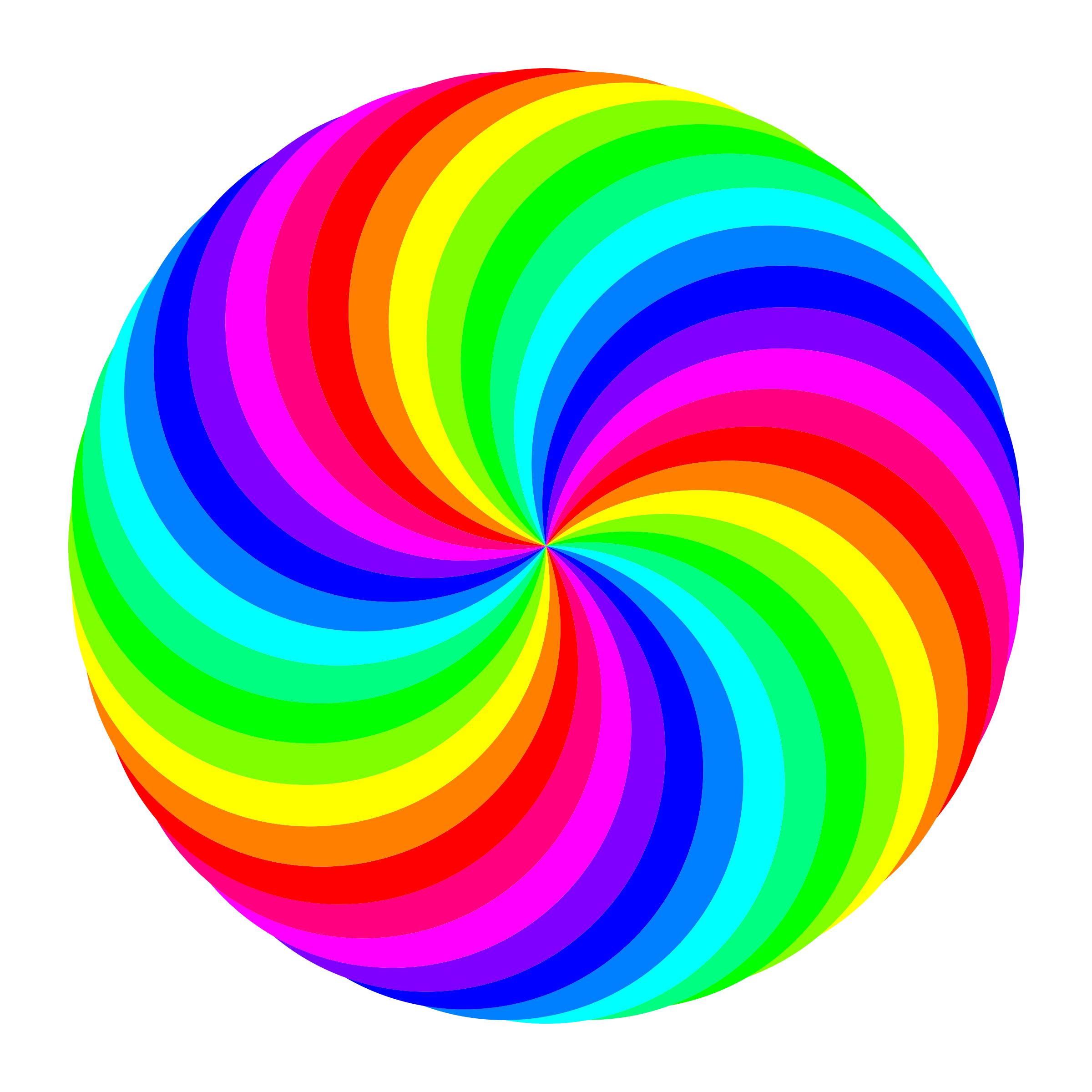 36 circle swirl 12 color png