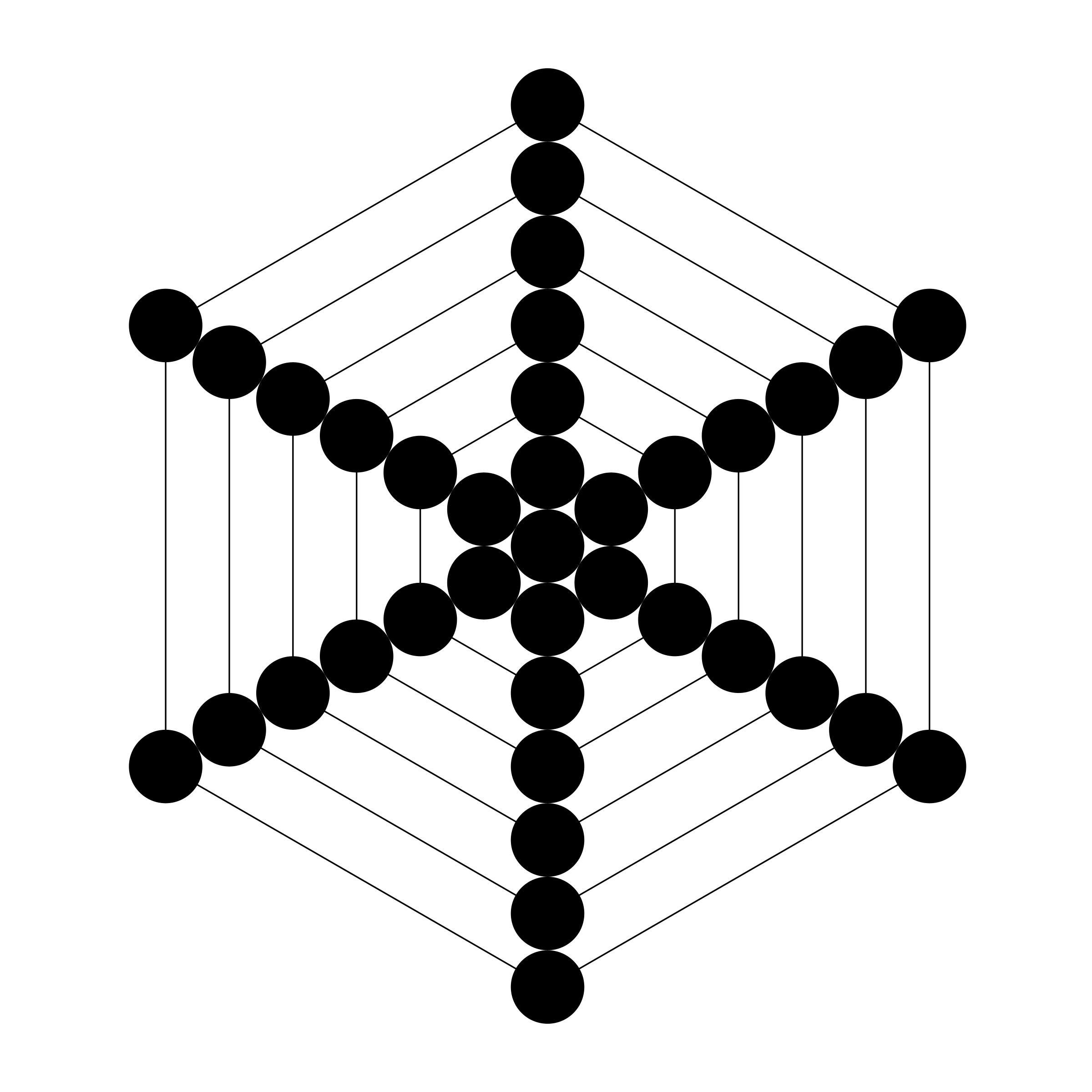 37 circles hexagon target png
