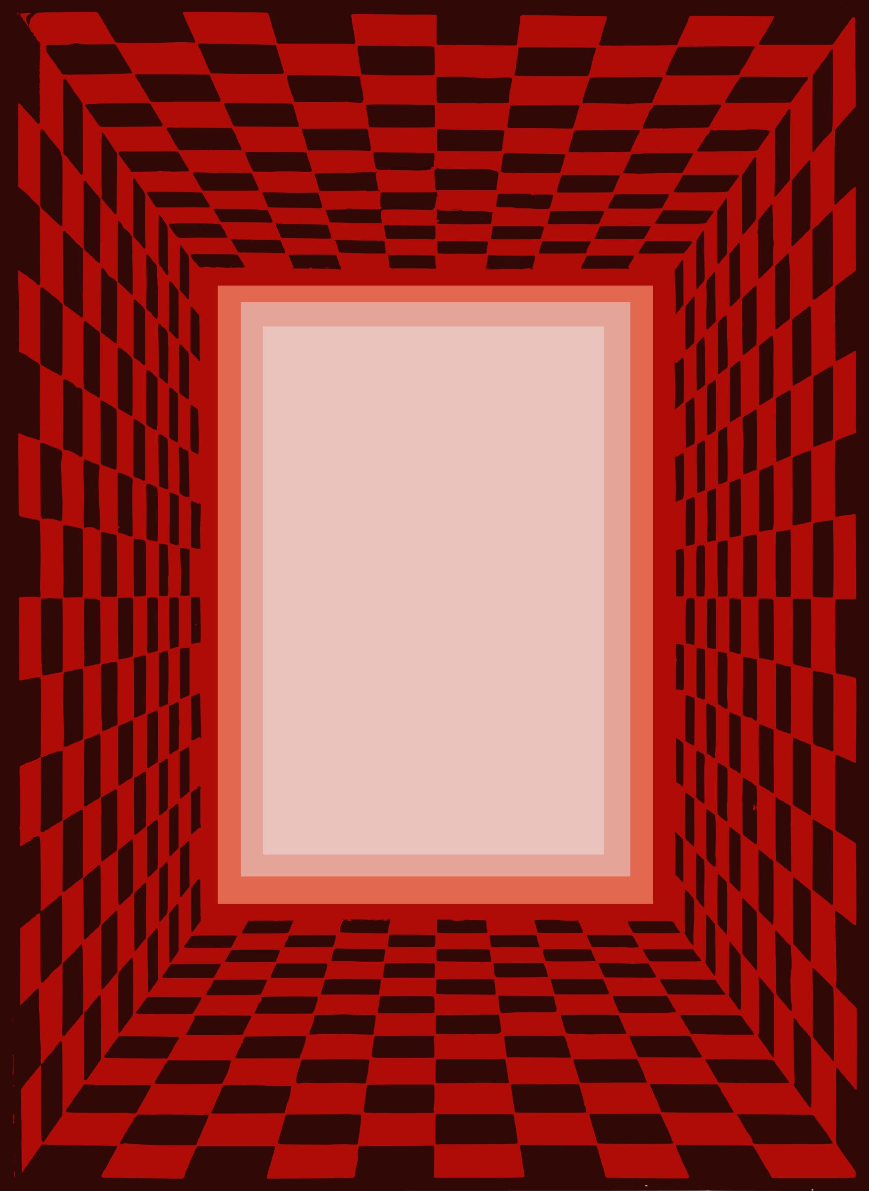 3D Checked Frame png