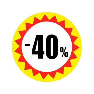 40% Discount icons