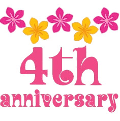 4th Anniversary Flowers icons