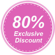 80% Exclusive Discount icons