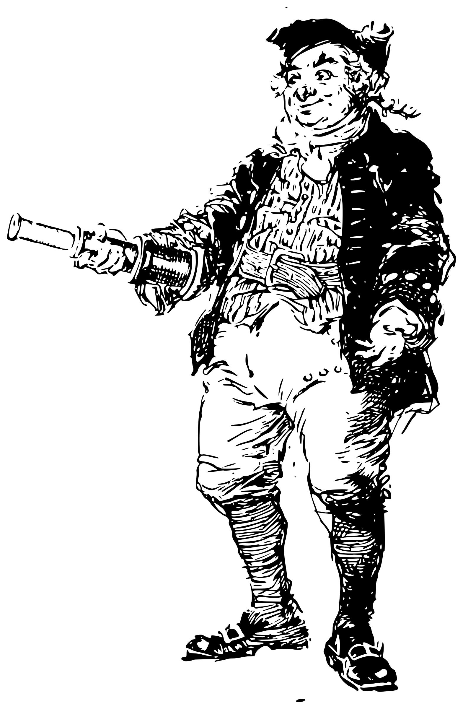 A captain with a spyglass png