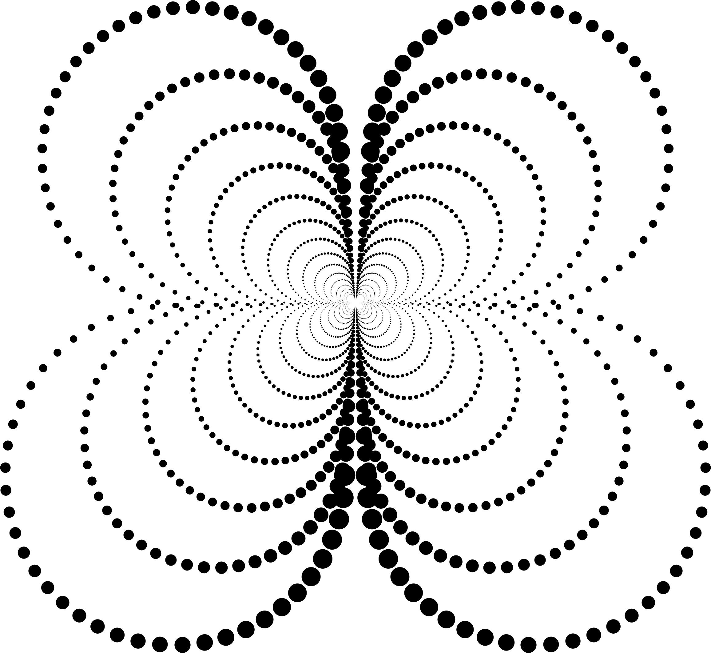 Abstract Circles Butterfly png