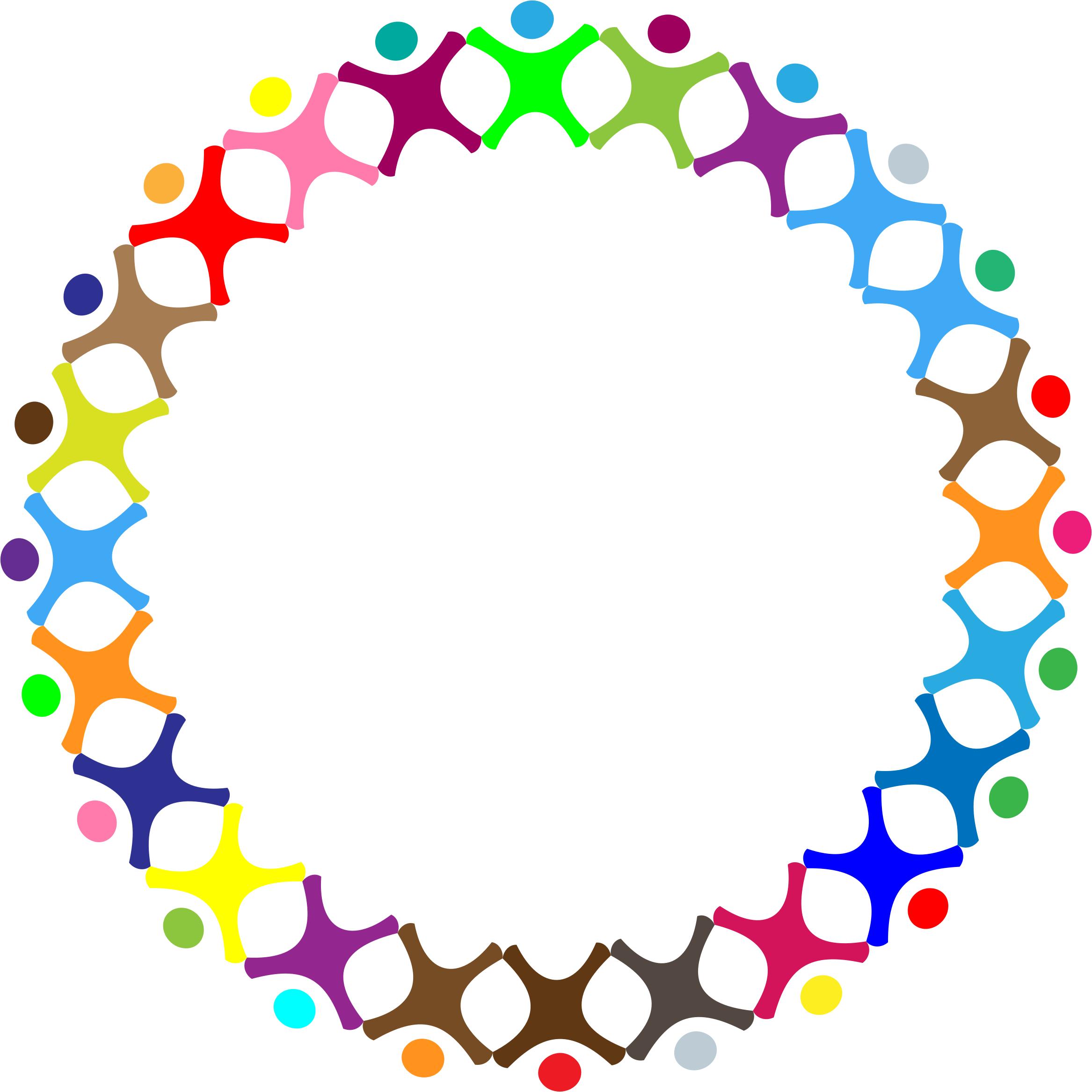 Abstract People Circle Prismatic png icons