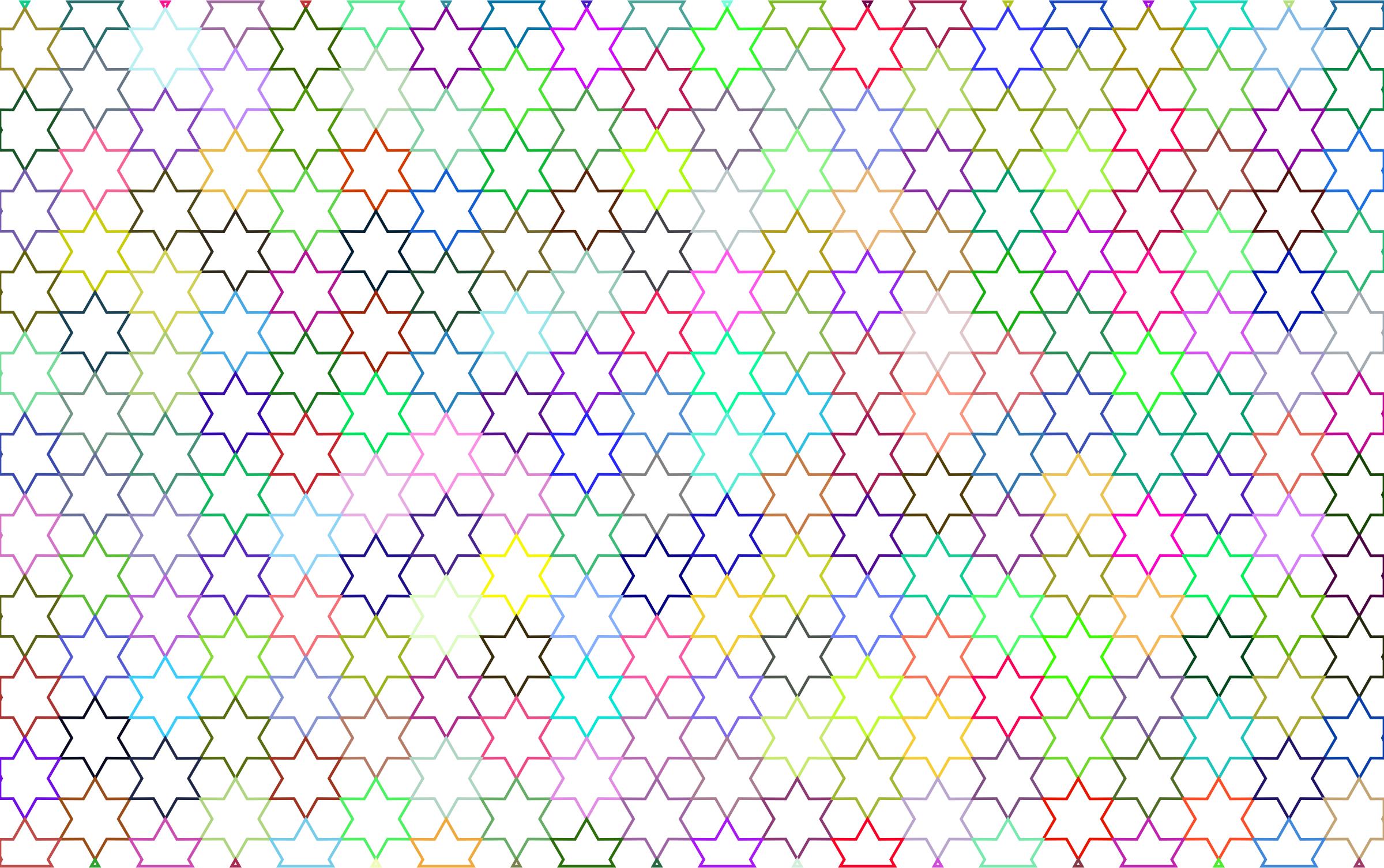 Abstract Stars Geometric Pattern Prismatic No Background png